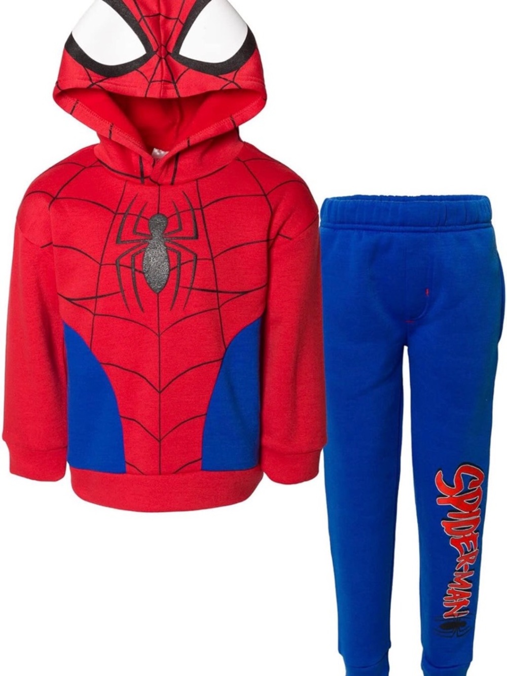 Marvel Spider-Man Red and Blue Hoodie & Joggers Set